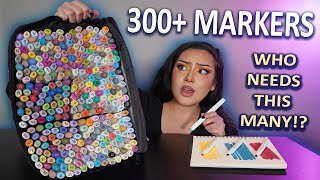 I Tested The WORLD'S LARGEST Marker Set..(an absolute UNIT!!)