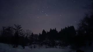 雪国から冬の星空をお届け　Deliver the winter starry sky from the snow country　Sony A7SⅢ　LAOWA Argus 35mm F0.95