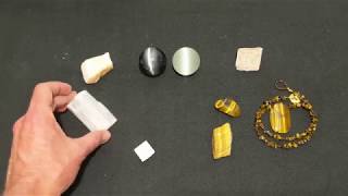 Mineral Chatoyancy and asterism
