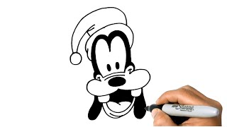 How to DRAW GOOFY Easy Step by Step