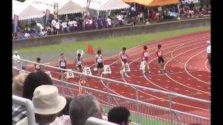 2009年　秋田県通信陸上　3年男子100ｍ予選1~5組目