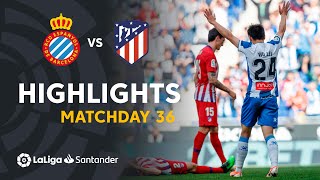 Highlights RCD Espanyol vs Atlético de Madrid (3-0)