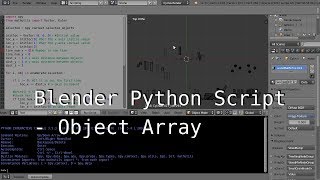 Blender Python Script Study - Object Array (오브젝트 정렬)