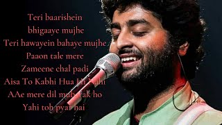 Arijit Singh : ISHQ MUBARAK FULL SONG (LYRICS) | Tum Bin 2