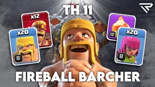 BERKELAZZ!!🥶 Warden Walk Fireball + Barcher ternyata se OP ini!! - COC Indonesia