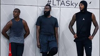 James Harden , CP3 , Carmelo Anthony, Russell Westbrook & more play pick up basketball game 👀