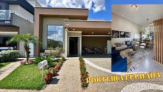 CASA TERREA ALTO PADRÃO À VENDA DE PORTEIRA FECHADA NO COND. VILA BELA SIENA EM PAULÍNIA-SP