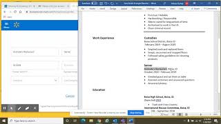 Video 2 Walmart Job Application