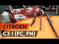 How to change wipers blades / window wipers CITROEN C3 1 (FC, FN) [TUTORIAL AUTODOC]