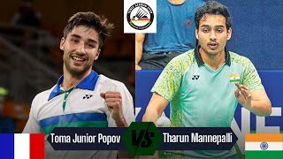 Toma Junior Popov (FRA) vs Tharun Mannepalli (IND) | Yonex German Open 2025