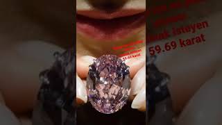 Dünyanın enbüyük pembe elması rekor fiyat satıldı(World's largest pink diamond sold for record price