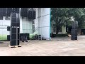 Single 15 inch line array professional speaker and single 21 inch subwoofer set