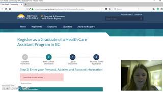 BC HCA Registry Tutorial