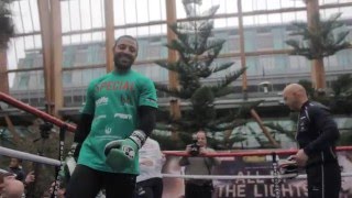 Kell Brook looking -SHARP- on the pads