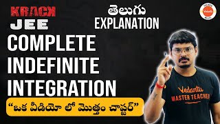 Complete Indefinite Integration | JEE 2023 | #jeemaths | Goutham Sir | Vedantu Telugu