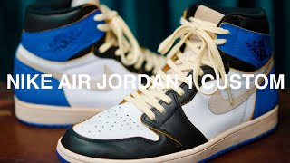 【カスタム解説】【スニーカー】NIKE AIR JORDAN 1           FRAGMENT Travis Scott ナイキ　エアジョーダン1 フラグメント　トラヴィススコット　トラビス