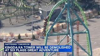 Kingda Ka roller coaster at Six Flags Great Adventure to be brought down by an implosion