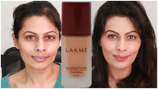 Lakme Invisible Finish Foundation Review | Wear Test | ₹260 Foundation | Affordable Foundation