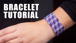 Easy Peyote Beaded Bracelet Tutorial - Live Beading Tutorial