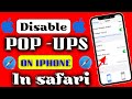 How To Disable Pop-ups On iPhone In Safari App 2023 | How To Turn Off Pop-Ups On Safari (2023) |