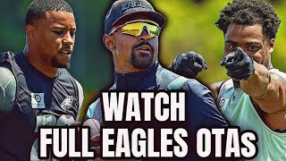 WATCH FULL Eagles OTAs + INTENSE TRAINING & Philadelphia Eagles Practice + Players React
