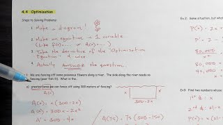AP Calc - Optimization (notes 4.4)