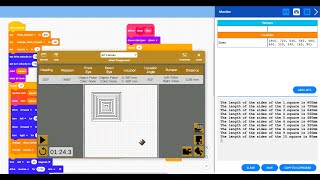 Perfect Square-in-a-Square Technique (using list) - VEXCode VR