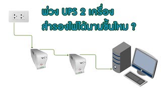 ต่อ ups 2 ตัวพ่วงกัน สำรองไฟได้นานขึ้นไหม