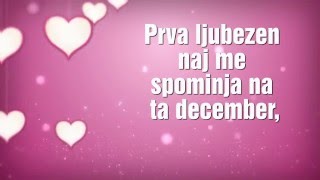 Lina Kuduzović - Prva Ljubezen / First Love (Original Karaoke Lyrics) [HD]