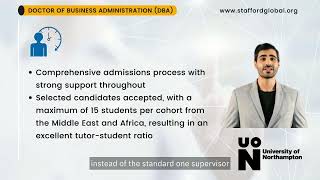 University of Northampton DBA – Doctor of Business Administration (Part-time)