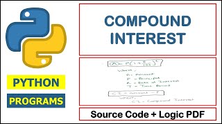 Python Program for Compound Interest | Calculate Compound Interest in Python