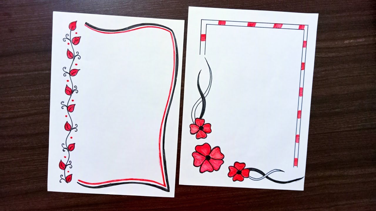 Simple Paper Border Designs For Projects