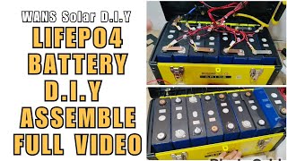 Solar DIY LifePO4 Assembling in a Toolbox Full Video