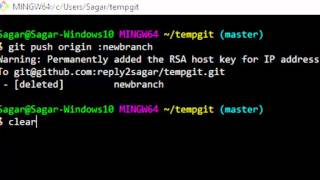 How to delete remote branch in git