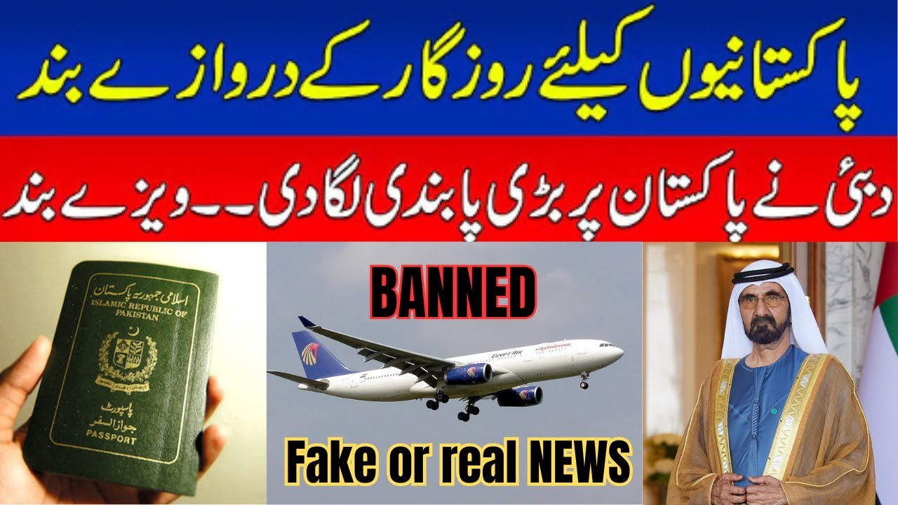 UAE Visa Banned For Pakistanis | Dubai Visit Visa & Work Permit Ban ...