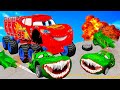 Lightning McQueen and MATER vs ZOMBIE  Pixar cars Zombie apocalypse in  BeamNG.drive