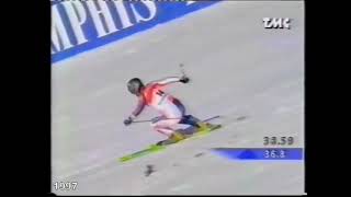 DA VIALE DELLE RIMEMBRANZE#5 MONDIALI  DI SCI ALPINO SESTRIERE 1997 DISCESA LIBERA COMBINATA