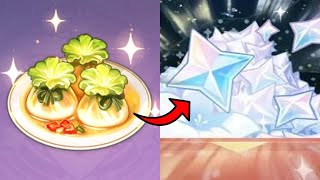 YOU CAN GET PRIMOGEMS BY EATING FOOD?! (Genshin Impact)