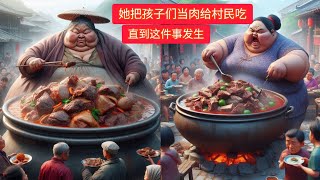 她把孩子们当肉给村民吃，直到这件事发生 | #故事时间 #睡前故事 #勇敢的孩子 #中国故事