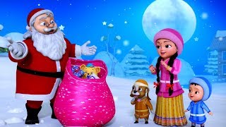 Santa Claus Christmas Rhymes | Telugu Rhymes for Kids | Infobells