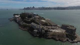 Alcatraz drone video dji phantom 4 san francisco CA.