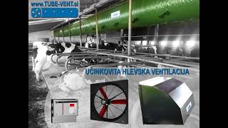 Učinkovita ventilacija hleva  / Effective barn ventilation / Effektiv belüftung für stallungen