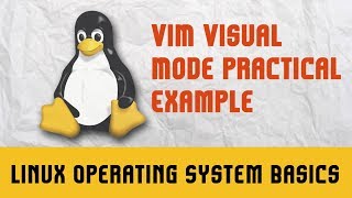 Linux Operating System Basics | VIM Visual Mode