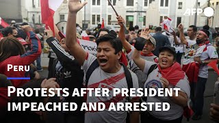 Peruvian President Castillo impeached and arrested, his vice-president invested | AFP