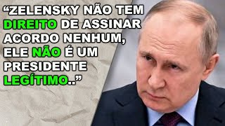 Putin coloca uma linha vermelha entre ele e Zelensky e afirma que não negociará nada com o Ucraniano