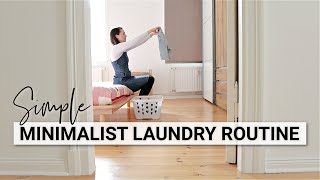 How I Do Laundry as a Minimalist (IT'S SO EASY!!) | Laundry 101