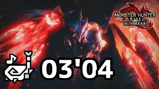 【MHR:SB】奇しき赫耀のバルファルク 狩猟笛（火事場） 3'04”62/Crimson Glow Valstrax Hunting Horn Solo(Heroics)