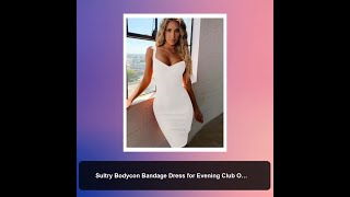 Sultry Bodycon Bandage Dress for Evening Club Outfits