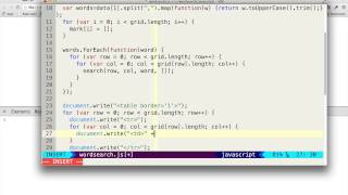 wordsearch javascript