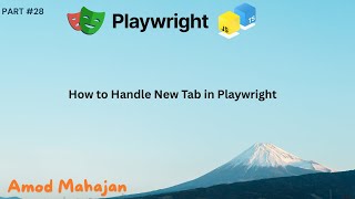 #28. How to Handle New Tab in Playwright | Playwright Automation Tutorial | #playwright